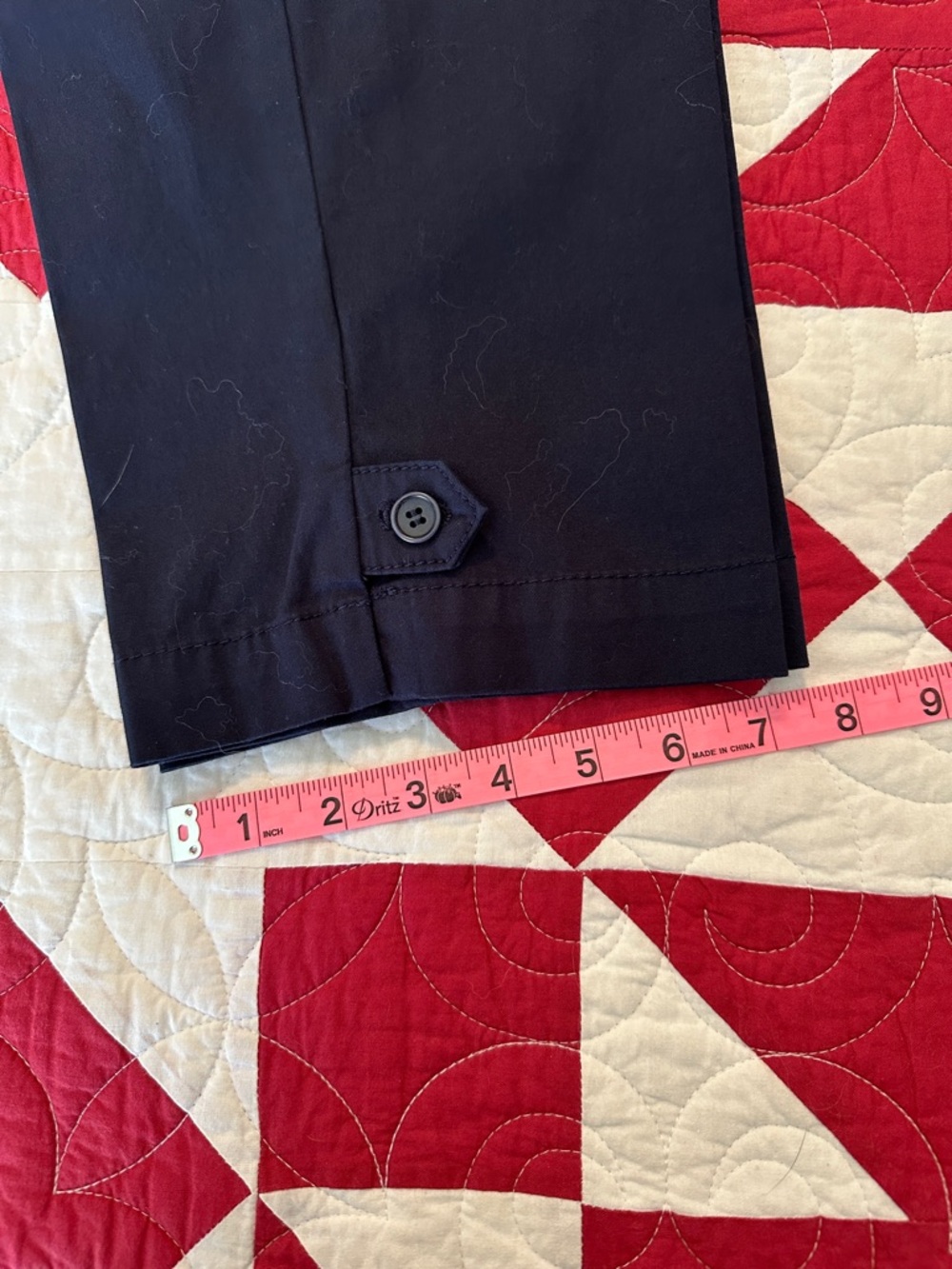 Talbots Navy Perfect Crop Pant - Picture 7 of 8